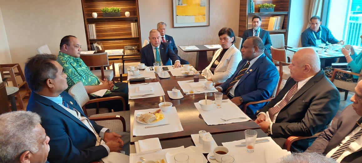 PM Marape participates in PIF Leaders’ Breakfast Caucus