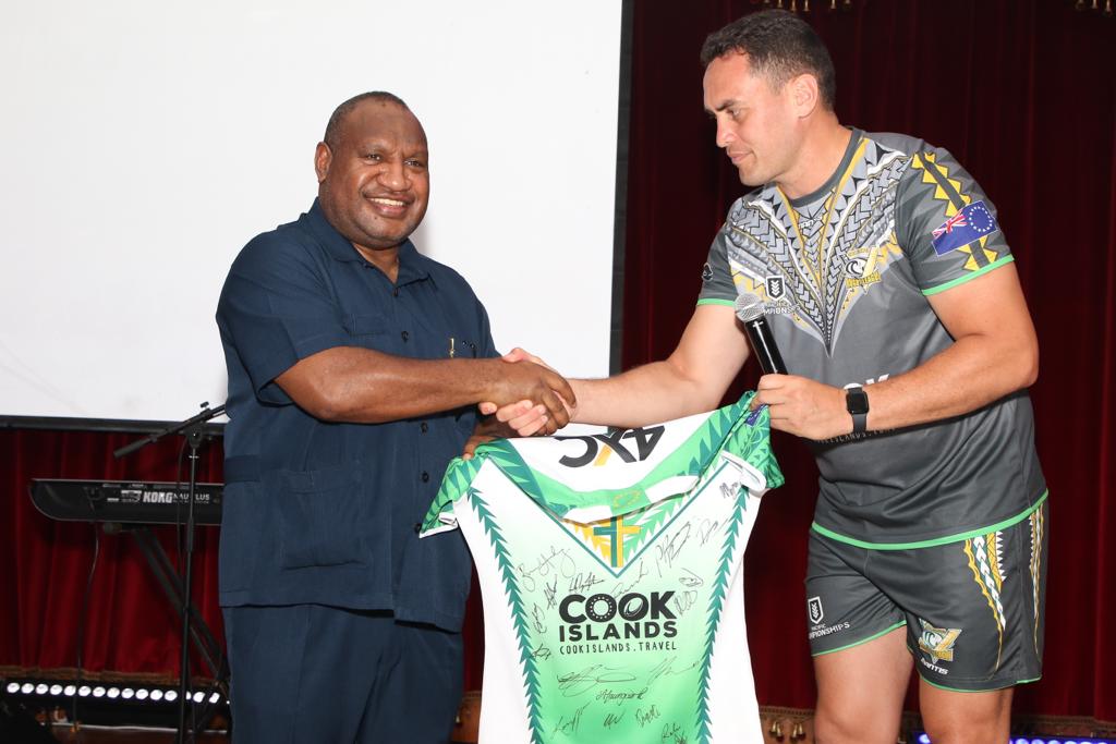 Prime Minister Hon. James Marape Appreciates Cook Islands and Fiji Rugby League Teams for Their Participation in the Pacific Championship Bowl Tournament