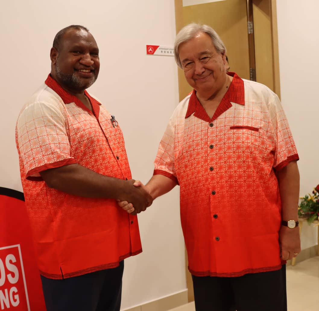 PRIME MINISTER MARAPE MEETS UN SECRETARY-GENERAL ANTONIO GUTERRES