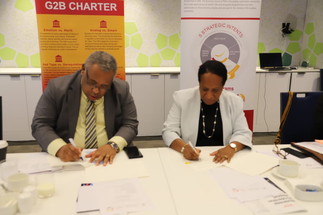 ACTING CHIEF SECRETARY ACKNOWLEDGES THE IMPORTANCE OF MOU SIGNING WITH BUSINESS COUNCIL PNG
